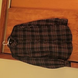 Shein XL slim plaid shirt